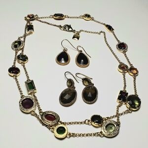 Vintage Ralph Lauren Necklace & 2 pairs Earrings Monet